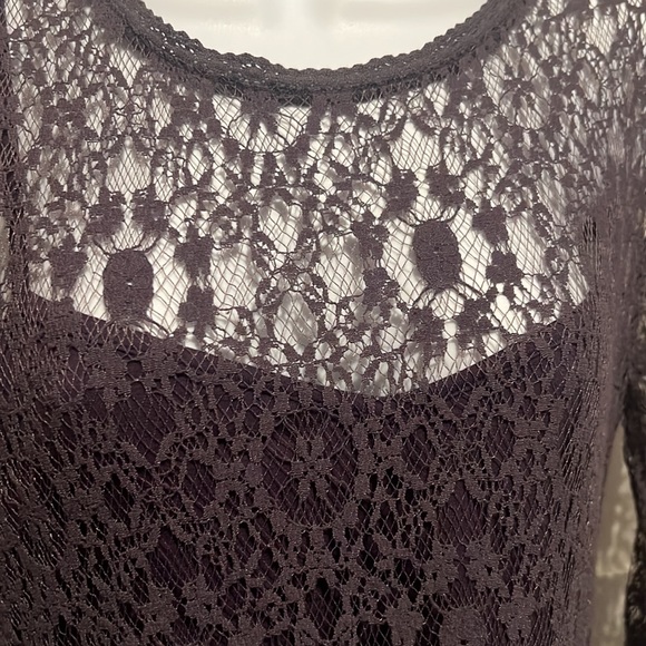 Black Swan Grey Lace Dress Small - Picture 6 of 9